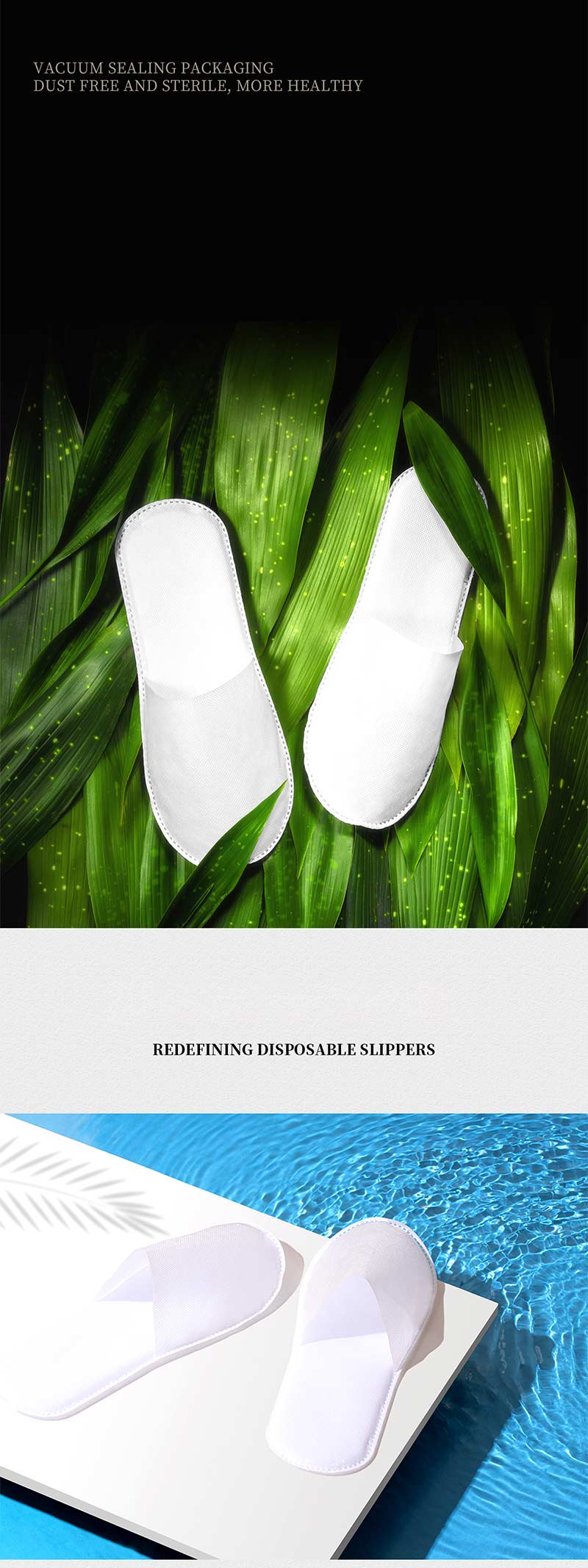 disposable environmentally friendly odorless non woven slippers 4